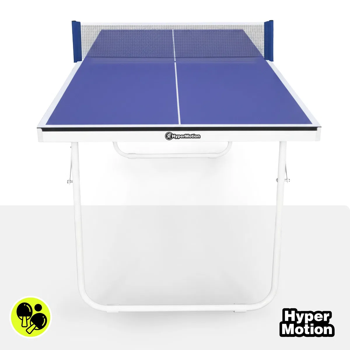 HyperMotion Tavolo da ping pong pieghevole ping pong per bambini e adulti, modello compatto per la casa con rete, racchette e palline