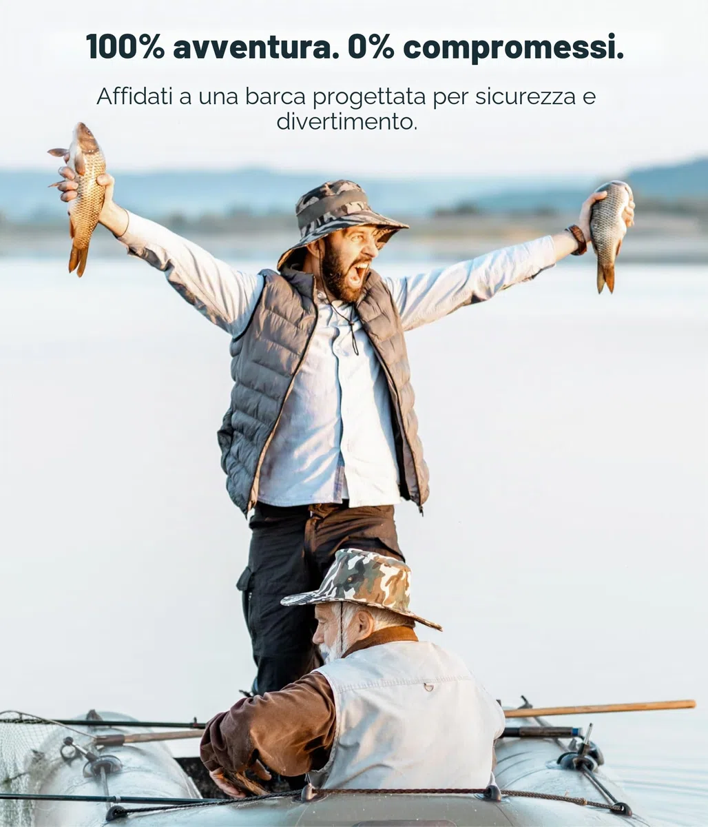 NEMAXX® Gommone 230/330/380 cm per 2/5/7 persone – Barca a pagaia/da pesca e a remi – Fondo gonfiabile/fondo in alluminio, motorizzabile, fino a 905 kg – incl. 2 remi, pompa, borsa, kit di riparazione