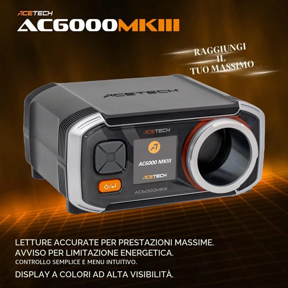 ACETECH Cronografo Airsoft Serie BBS Misuratore di Velocità di Sparo Chrono per Gamer (AC6000 MKIII (Standard))