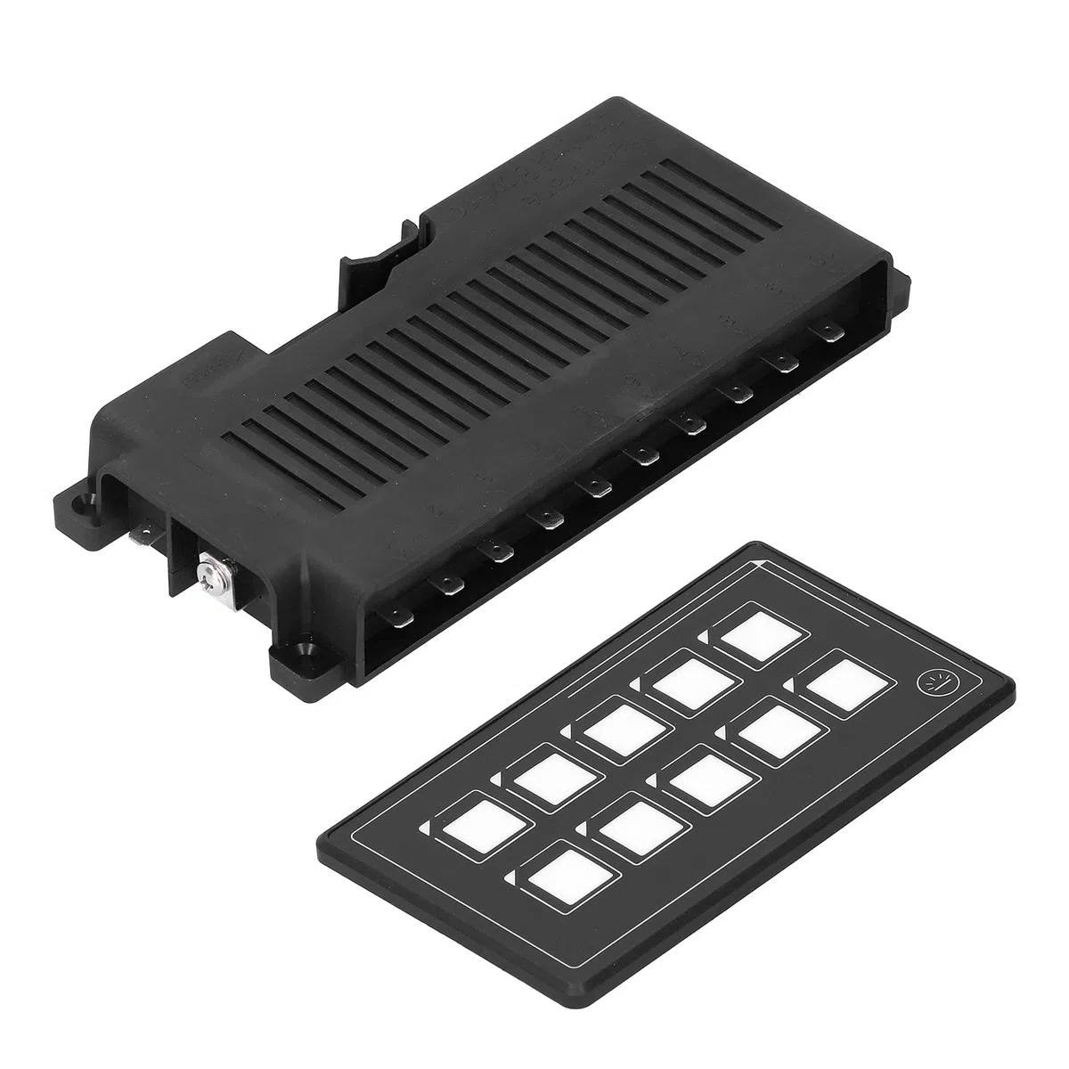 Pannello di Controllo Interruttori, Controllo APP, Pannello Interruttori a Membrana Touch LED, Pannello Interruttori 10P per Circuiti per Accessori Elettronici RV