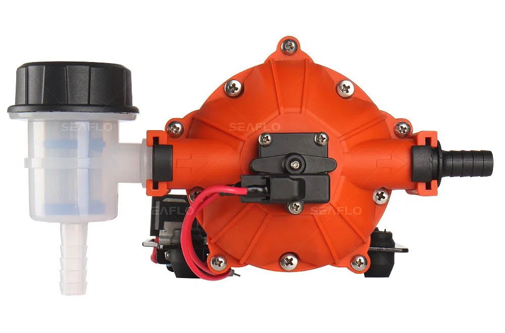 Pompa dell'acqua ad alte prestazioni, 12 Volt, 26,5 l/min, pompa a membrana a 5 camere