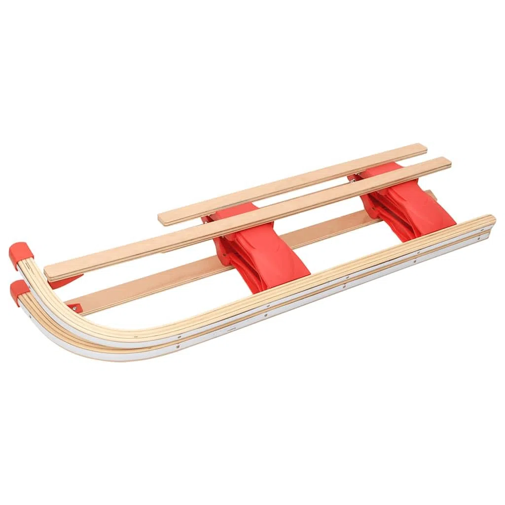 vidaXL Slitta Pieghevole in Legno 110 cm