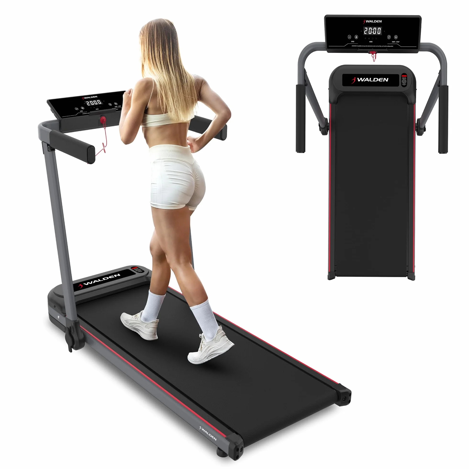 Tapis roulant elettrico per la casa Tapis roulant pieghevole 10km/h facile da piegare Walden F2800 (F2800)
