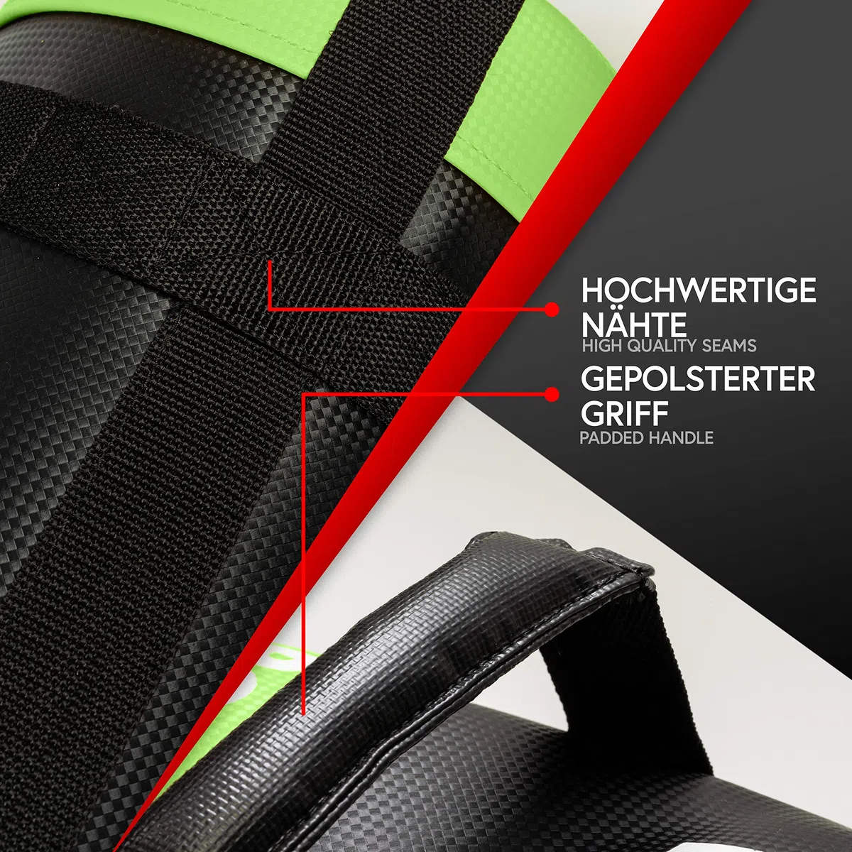 POWRX - Sandbag 5 kg, 10 kg, 15 kg, 20 kg, 25 kg, 30 kg - Perfetta per Migliorare Equilibrio, Forza, flessibilità, coordinazione e circolazione - Power Bag