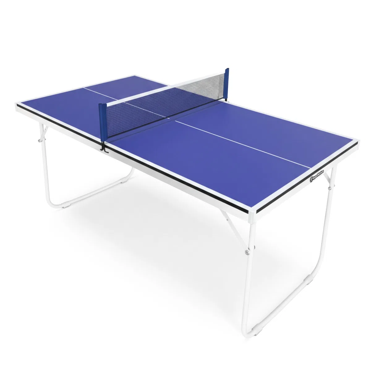 HyperMotion Tavolo da ping pong pieghevole ping pong per bambini e adulti, modello compatto per la casa con rete, racchette e palline