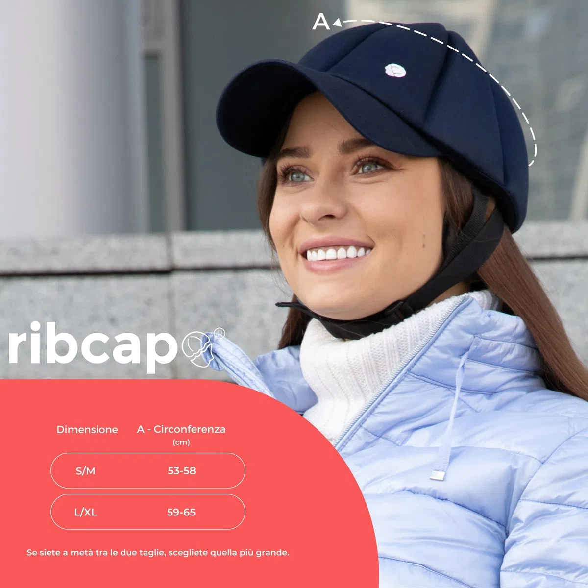 Ribcap Baseball cap Casco Protettivo di Grado Medico | Blu Navy | Casco Morbido per Epilessia | Casco Protettivo per Convulsioni