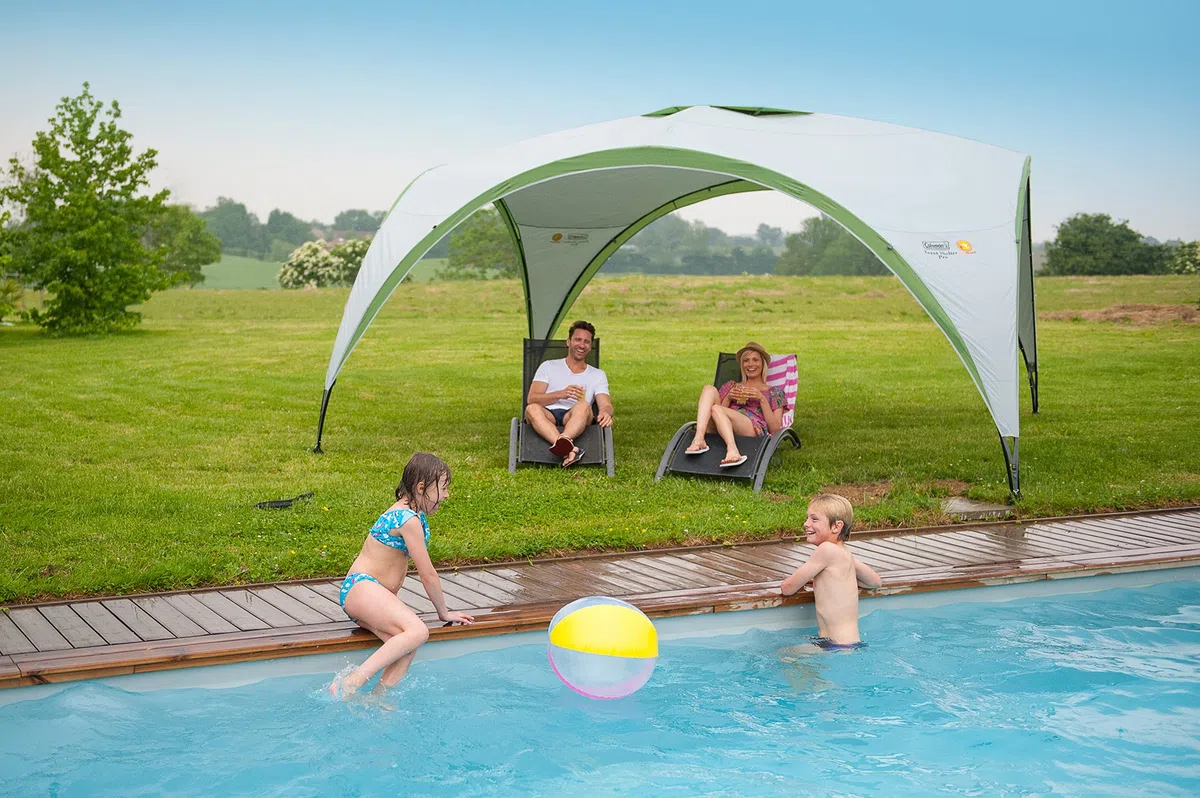 Coleman - Gazebo Event Shelter PRO, per Festival, Giardino e Campeggio, Pali Realizzati in Acciaio Robusto, Tenda Event Grande con Protezione Solare SPF 50+