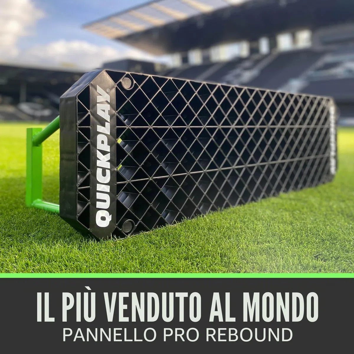 QUICKPLAY Stazione di replay | La scheda professionale di rimbalzo del calcio presenta una doppia trama e un angolo regolabile…