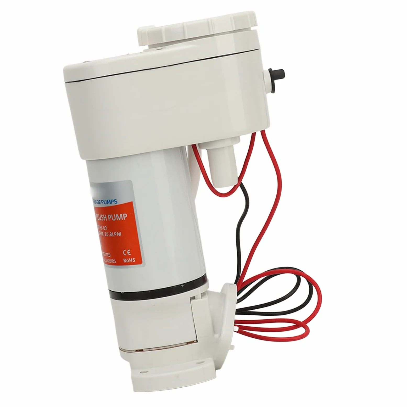 WC Marino Elettrico, Kit di Conversione WC Marino Controllo della Rotazione Scarichi Multipli Autoadescante Antiriflusso Ad Alta Efficienza per Yacht (Portata massima 24 V 10 A: