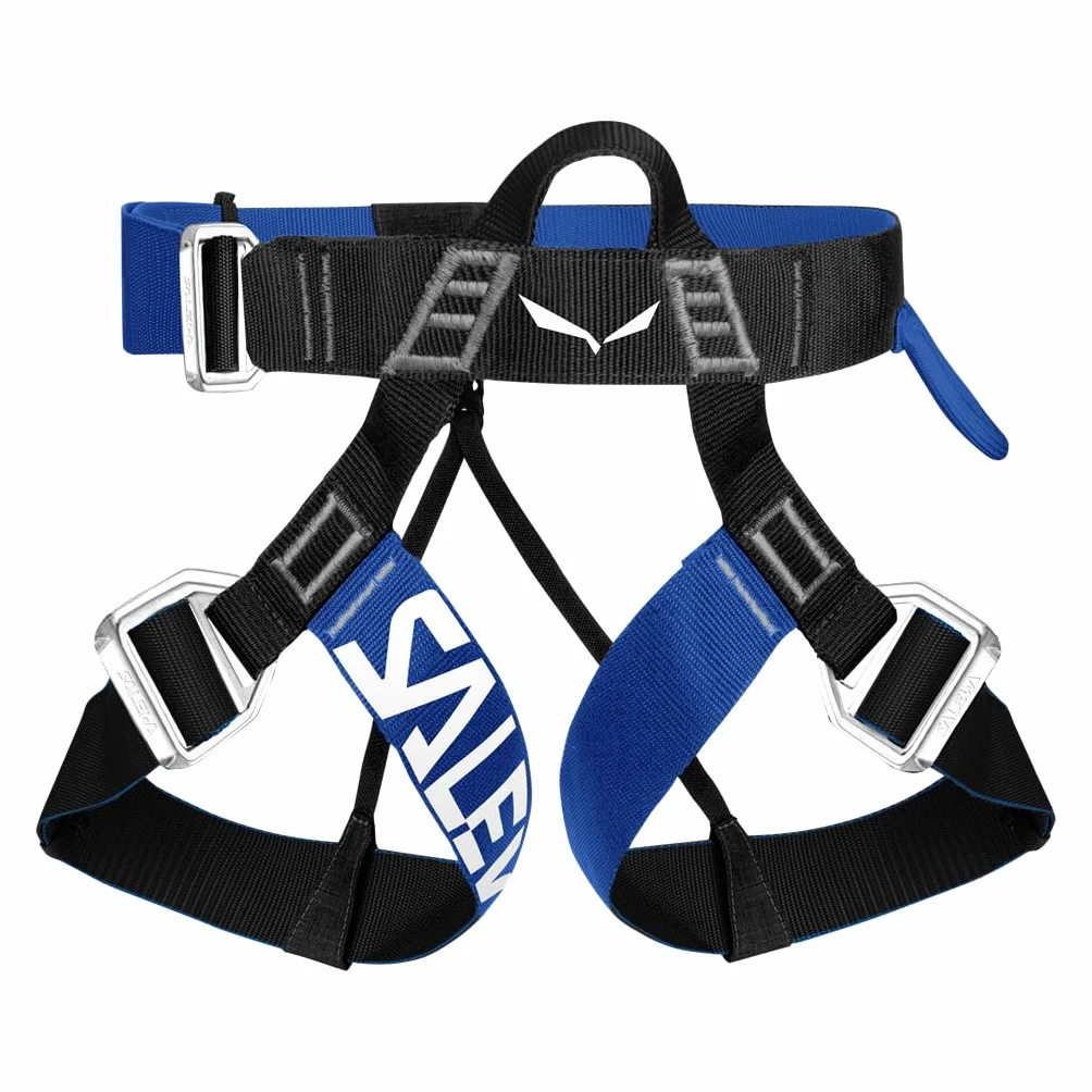 Salewa - Set completo per arrampicata Premium Attac Plus con cintura e casco Blu