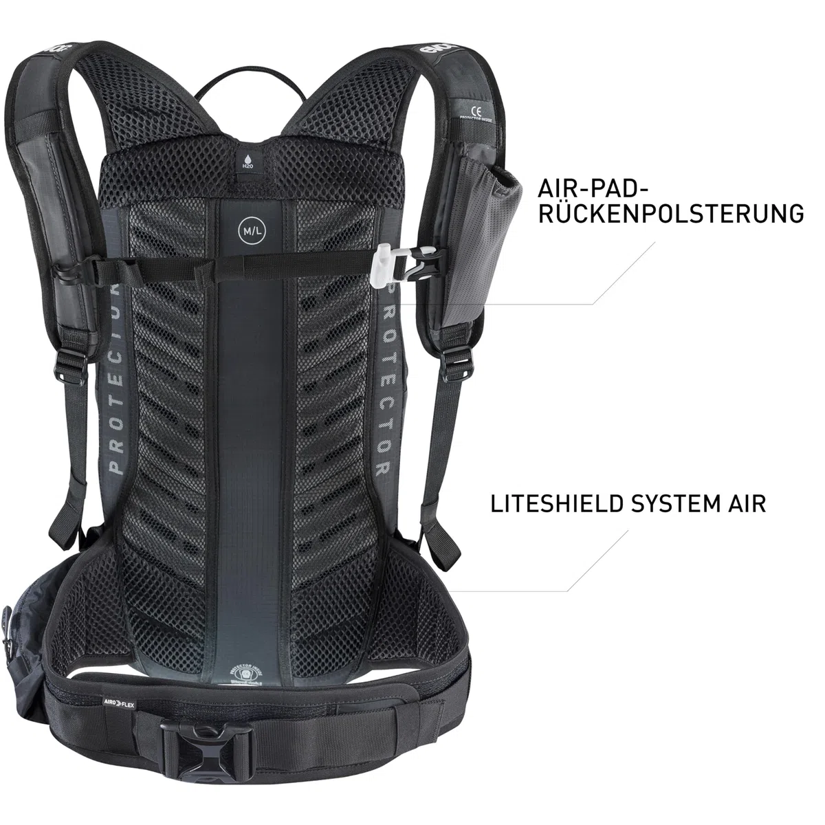 EVOC Fr Lite Race Zaino protettivo Unisex - Adulto