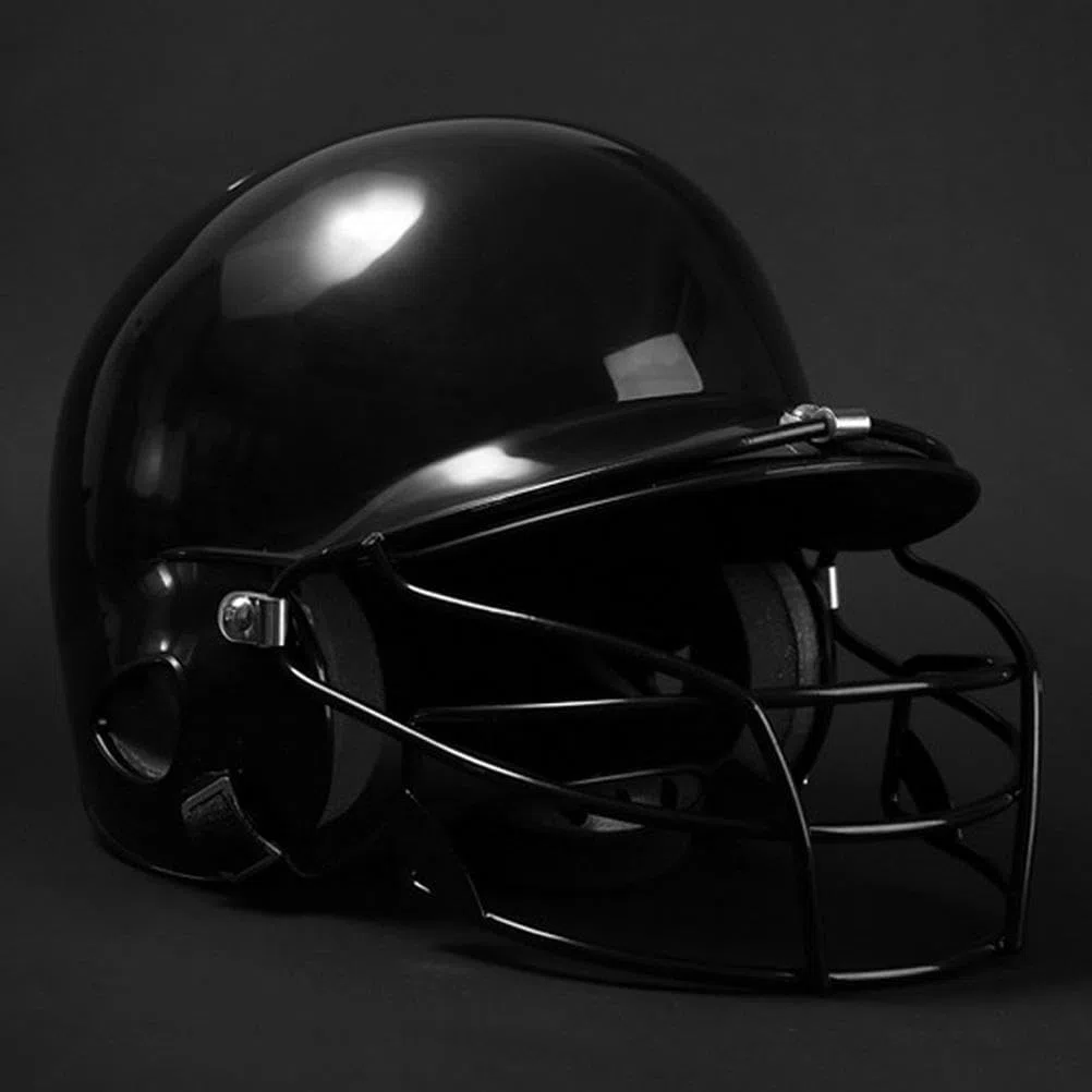 Srliya Casco da Baseball e Softball con Calotta in ABS Ad Alto Impatto con Copertura per il Viso per Adolescenti e Adulti Schiuma per Assorbimento degli Impatti a Doppia densità