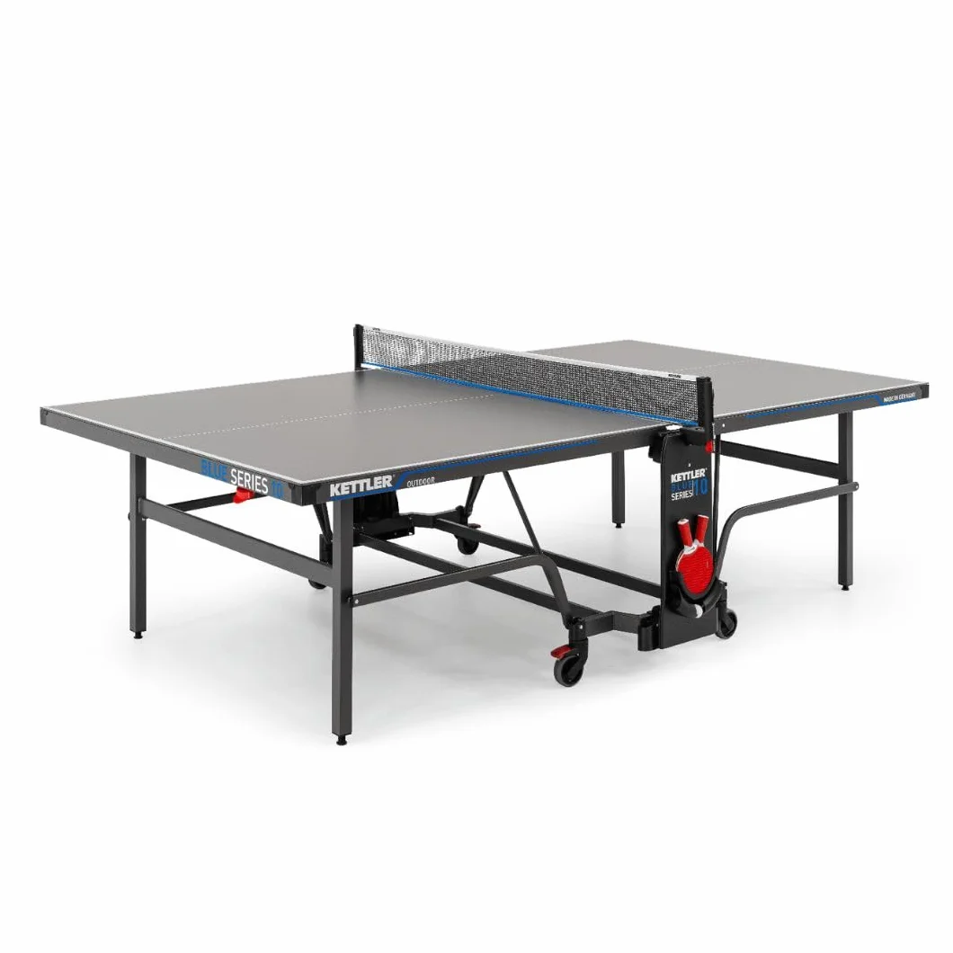 Tavolo da ping pong outdoor KETTLER K10 | Made in Germany (certificato TÜV) | Resistente alle intemperie | Pieghevole e facile da riporre | Piano in resina melamminica da 6 mm | Consegna sicura