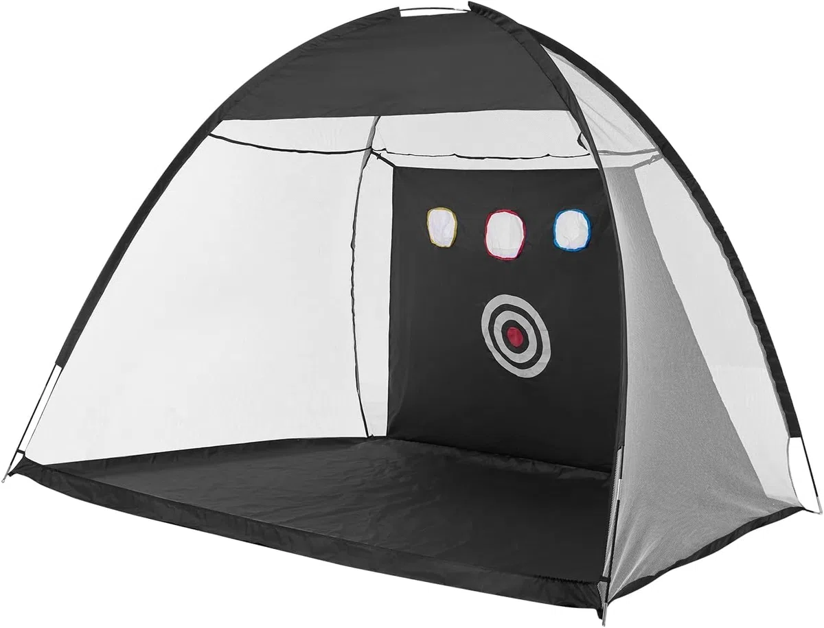 Rete da golf, 3 x 2,1 x 1,8 m, con tappetino per il cortile, per interni ed esterni, chipping Driving, e reti di guida per interni ed esterni, uso in garage, allenamento di oscillazione del golf