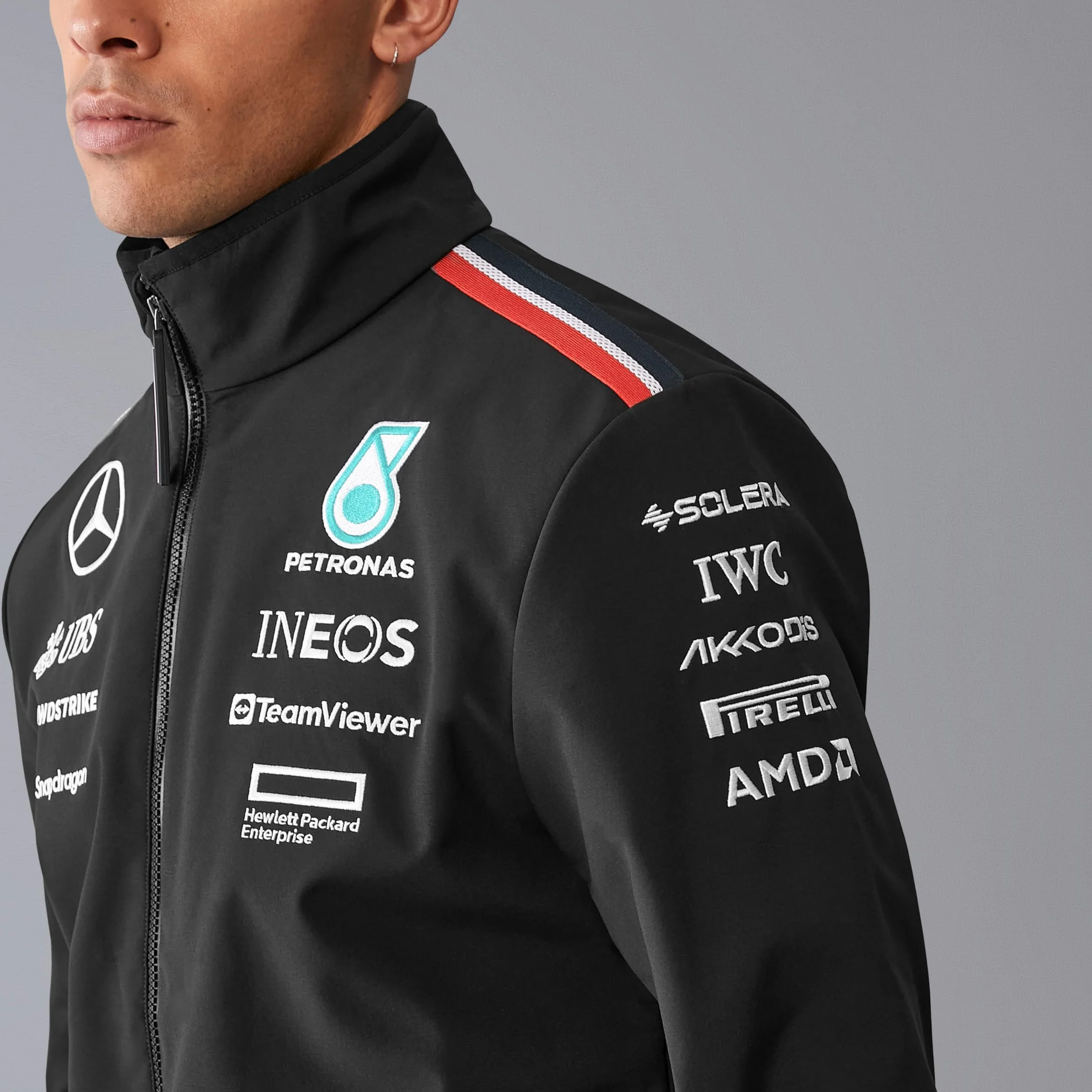 Mercedes AMG Petronas F1 Uomo 2024 Team Giacca softshell - Nero - Taglia: XL