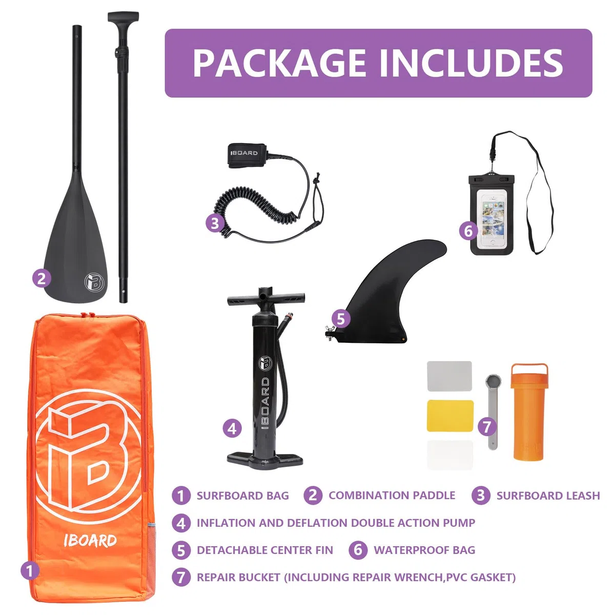Tavole gonfiabili per stand up paddle 11 ′ × 33 × 6 ″ con accessori spessi e eccellenti per tavola da SUP, ampia e stabile ad alto carico gonfiabile per giovani e adulti