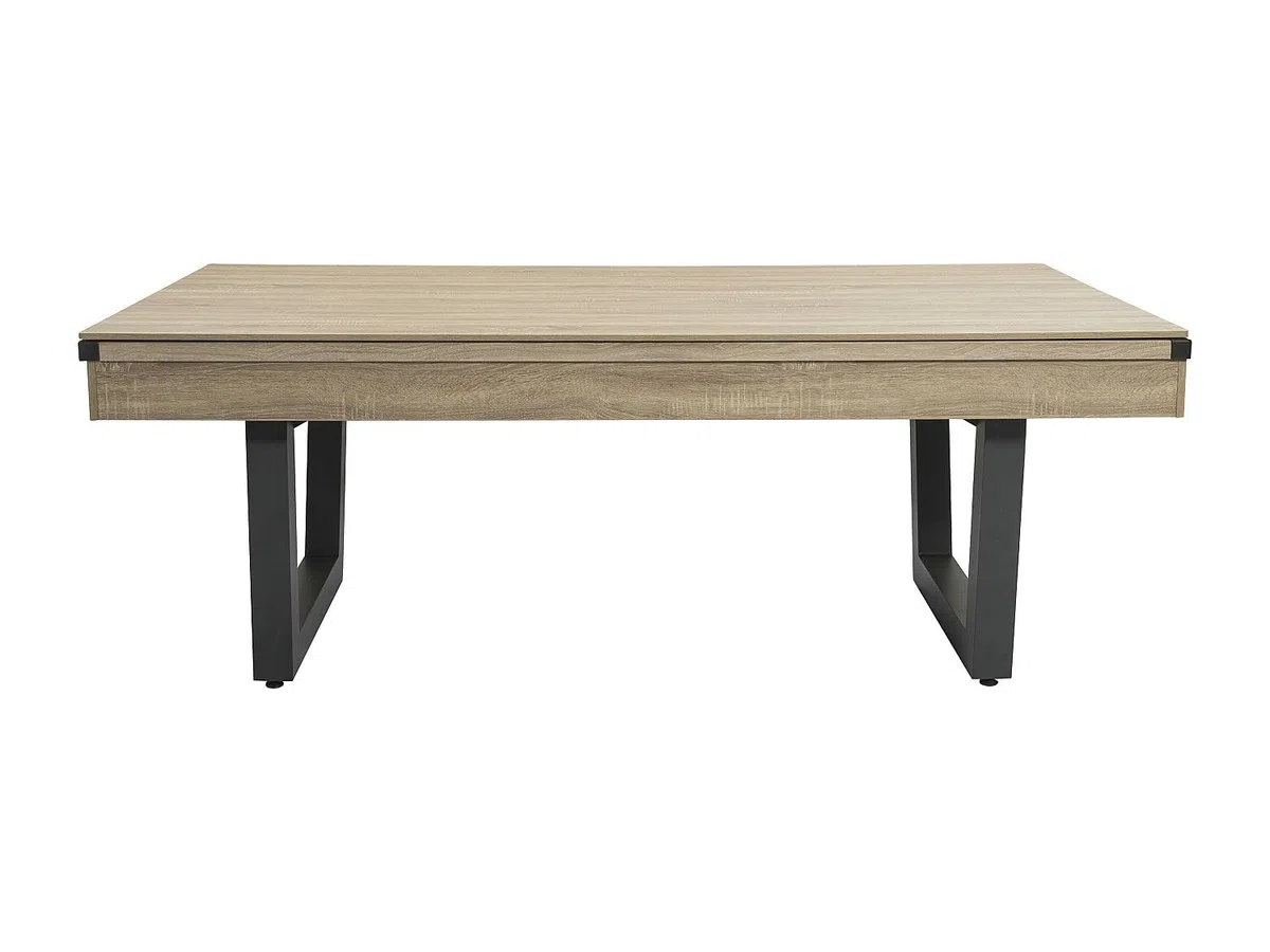 Vente-unique - Biliardo 6 posti Melian - mdf - nero