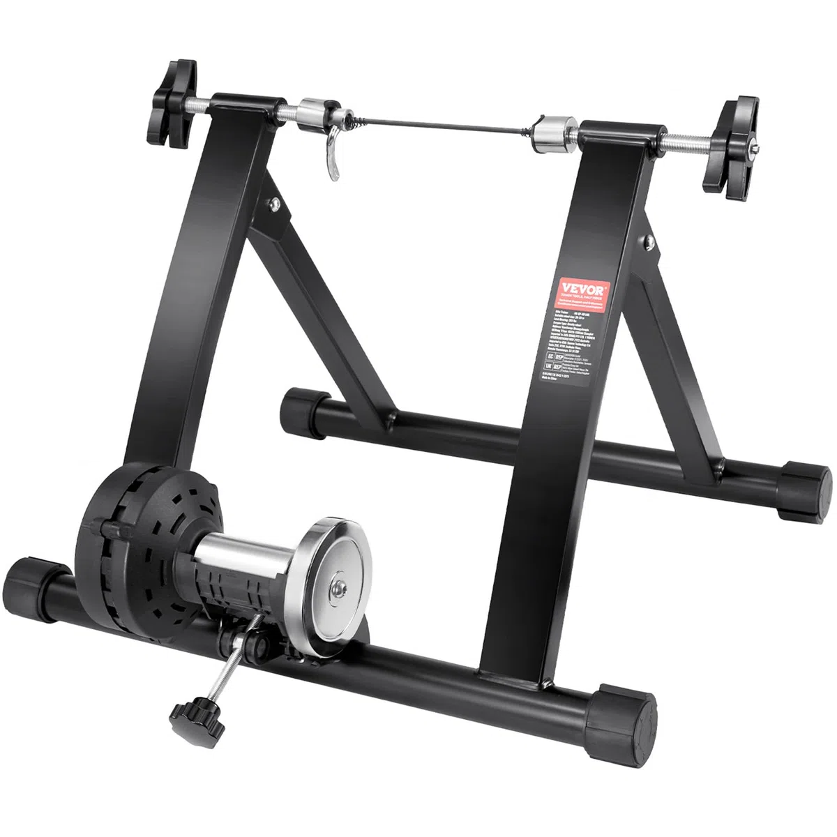 VEVOR Supporto per Cyclette, Supporto Magnetico per Cyclette per Ruote da 26-29 Pollici, Motore a Volano con Riduzione del Rumore, Bicicletta Portatile per Esercizi di Ciclismo Indoor