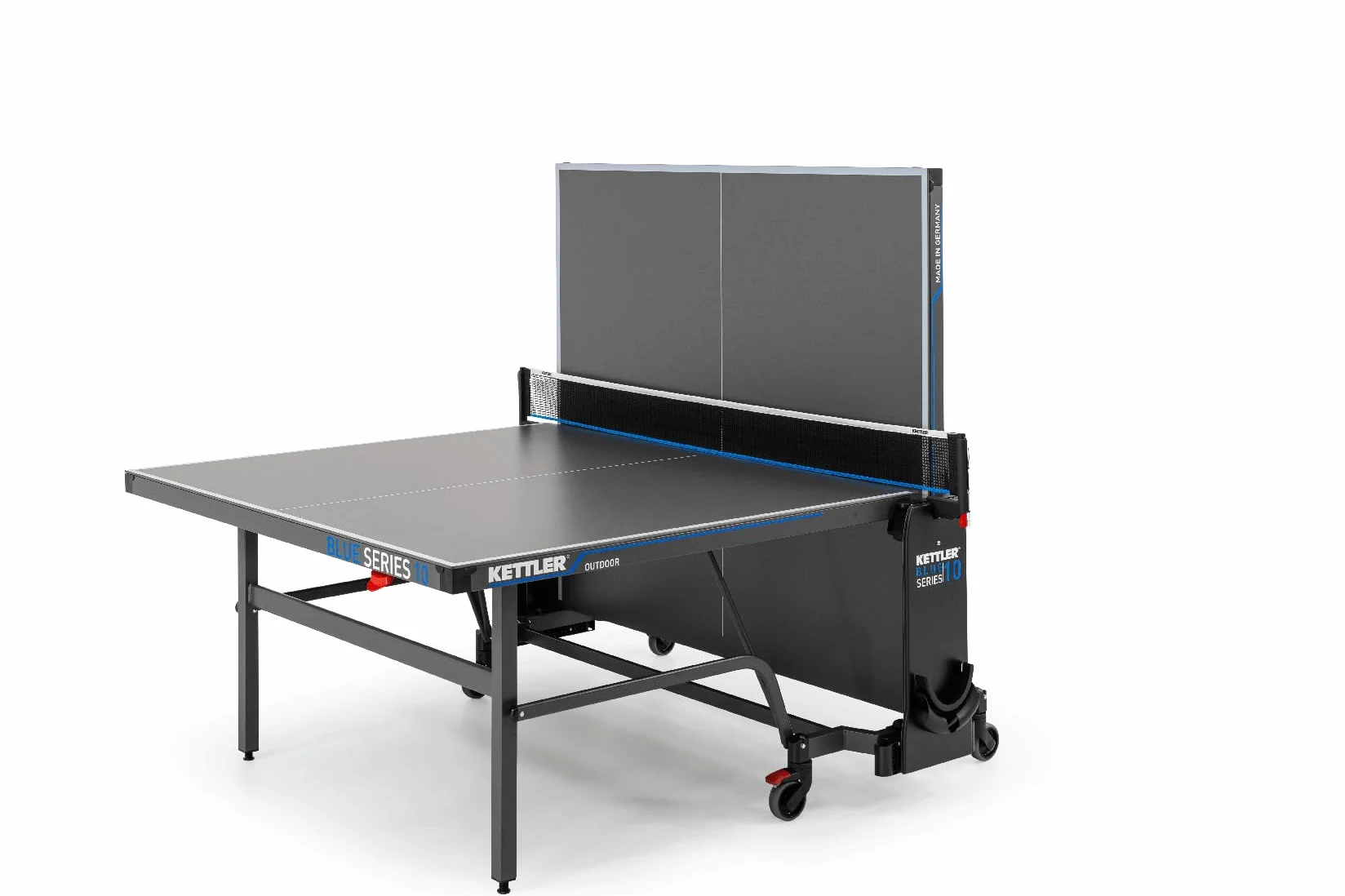 Tavolo da ping pong outdoor KETTLER K10 | Made in Germany (certificato TÜV) | Resistente alle intemperie | Pieghevole e facile da riporre | Piano in resina melamminica da 6 mm | Consegna sicura