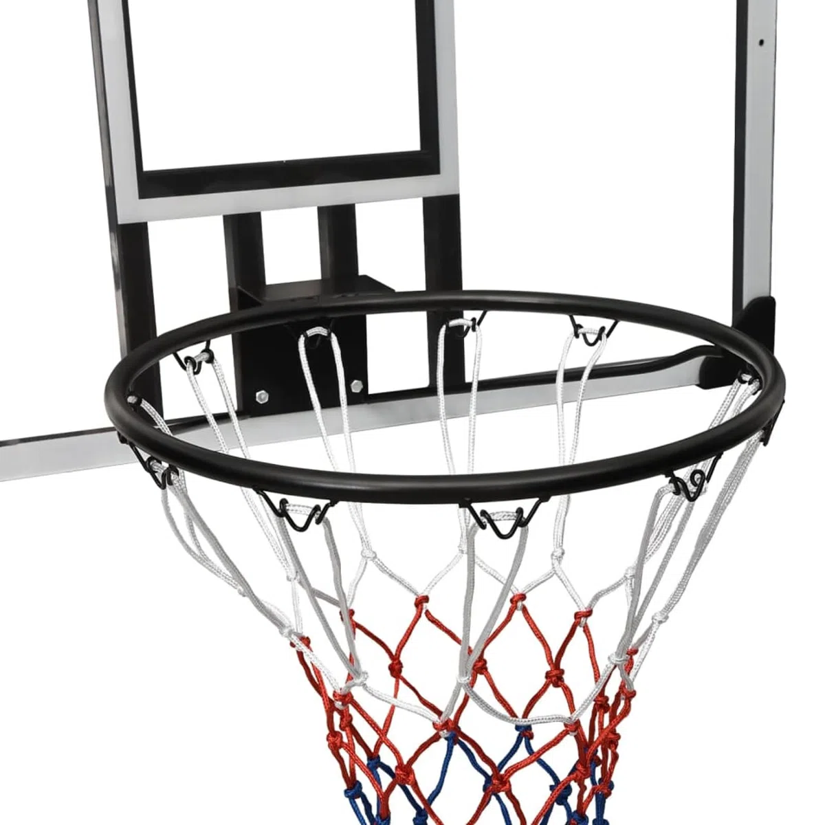 ARKEM Canestro Basket Esterno Portatile,Pallacanestro da Camera Interno con Tabellone,Tabellone Pallacanestro Trasparente 90x60x2,5 cm Policarbonato