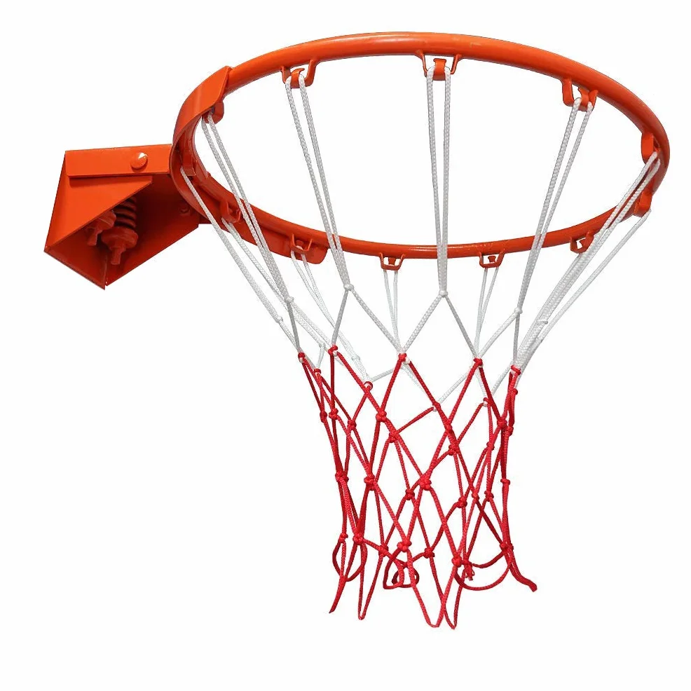 Aoneky Canestro da Basket da Muro Φ45 cm, con Rete in Nylon e 2 Molle a Compressione, Anello in Acciaio Massiccio da 18mm, Tabellone per Allenamento di Basket Interno e Esterno