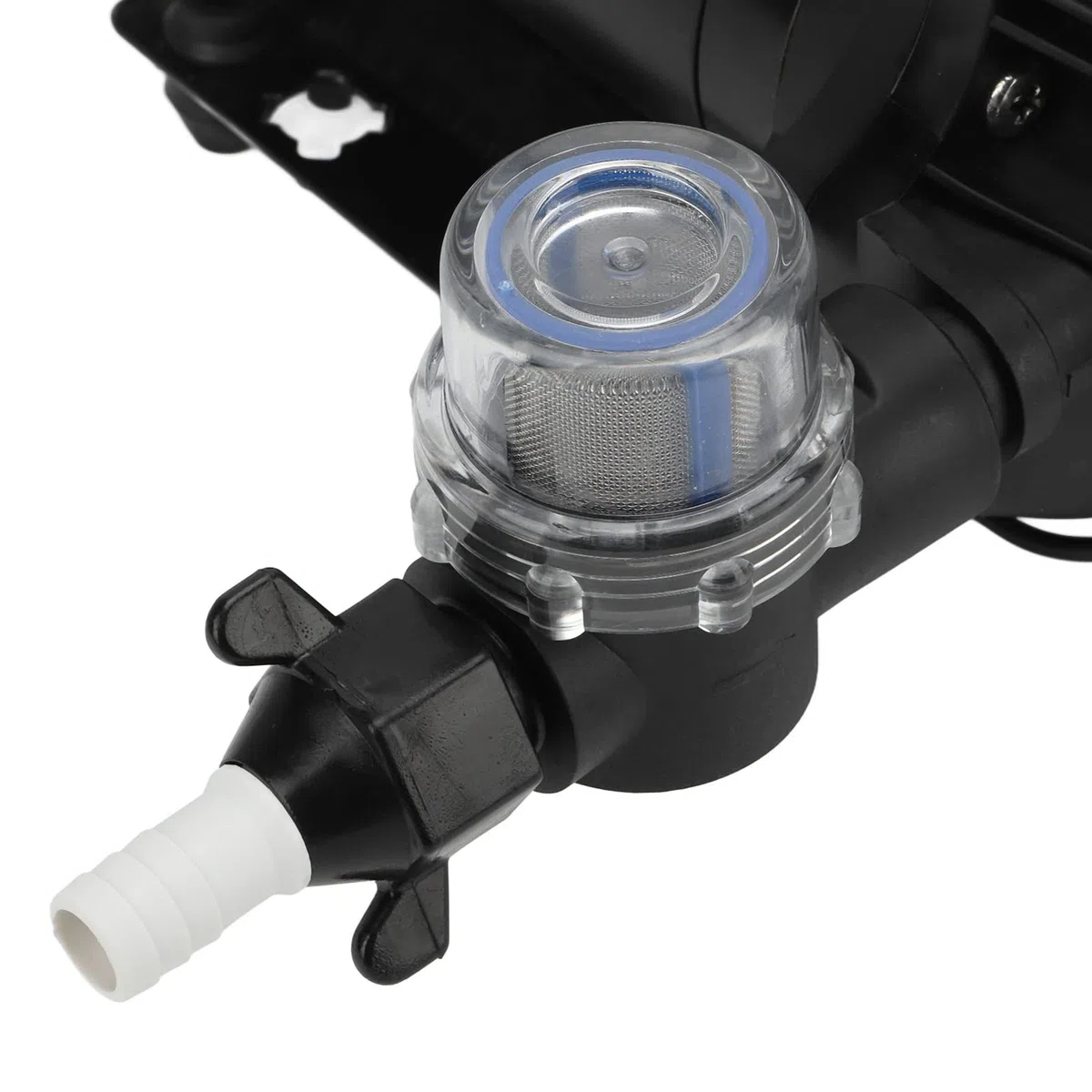 Tbest Pompa a Pressione dell'Acqua 220V 11.3LPM 50PSI, Pompa a Diaframma di Pressione dell'Acqua Autoadescante di Ricambio per Auto, Yacht, Roulotte, Barche Marine