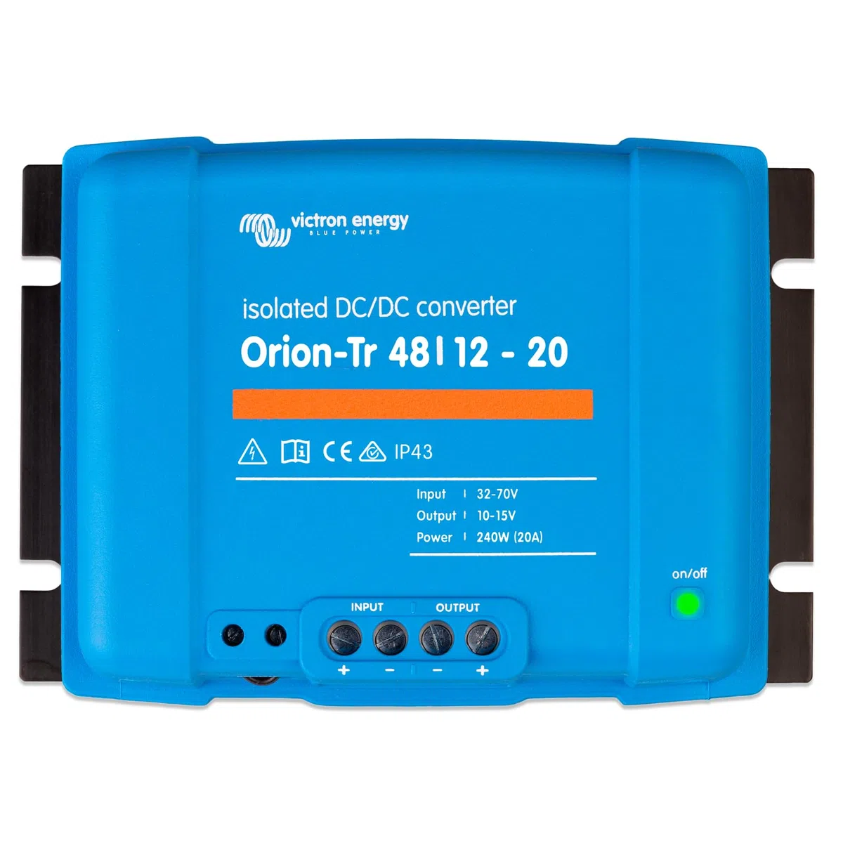 Victron Energy Orion-Tr IP43 48/12-Volt 20 amp 240-Watt Convertitore DC-DC, Isolato