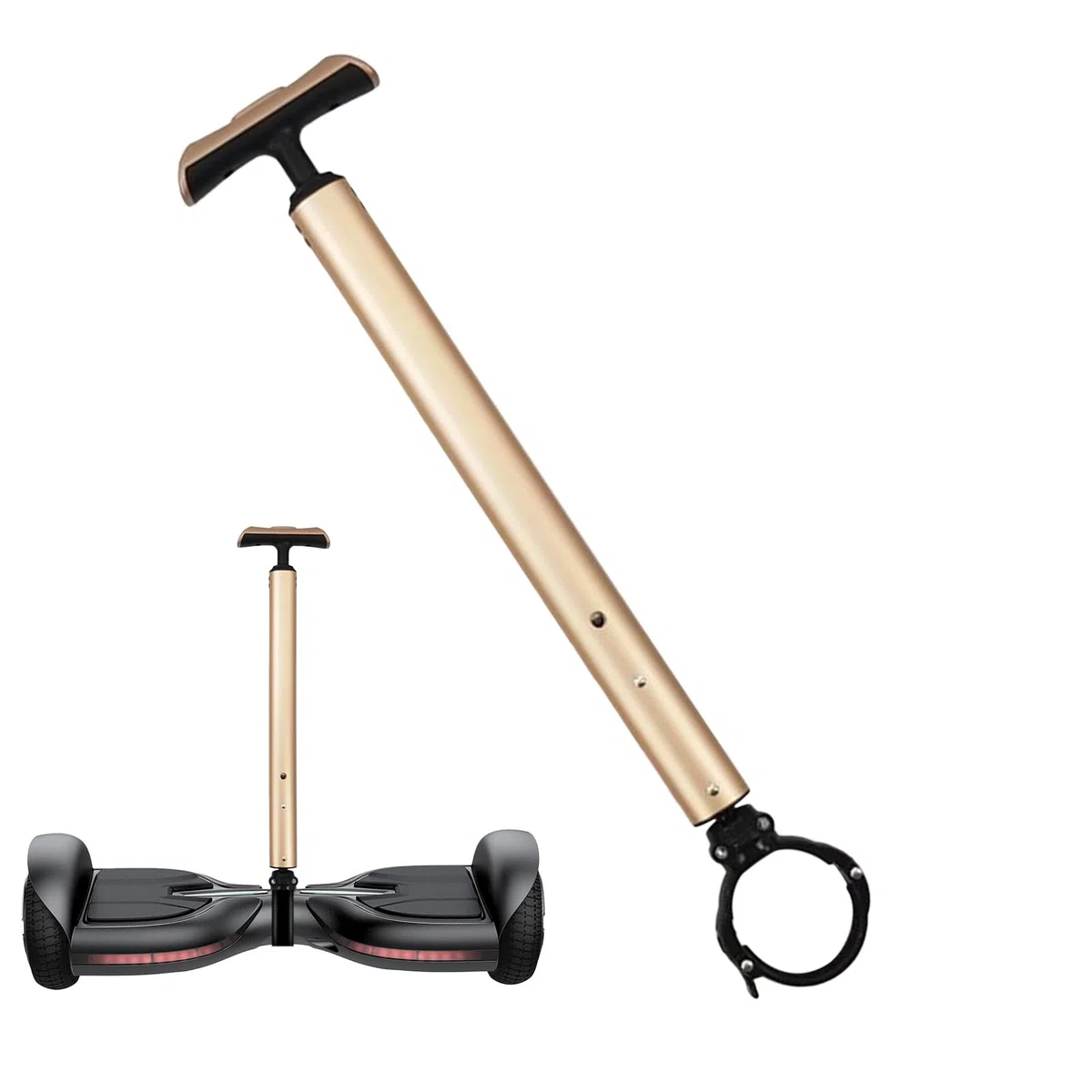 Manubrio per Hoverboard | Barra Stabilizzatrice in Lega di Alluminio - Accessori di Sicurezza Telescopici per Monopattini a Due Ruote con di Sostituzione