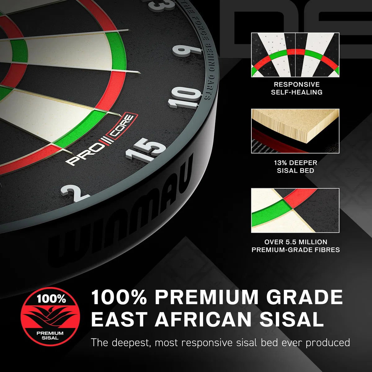 WINMAU Blade Series Bersaglio – Freccette professionali PDC ufficiali – Blade X | 360 | Triple Core