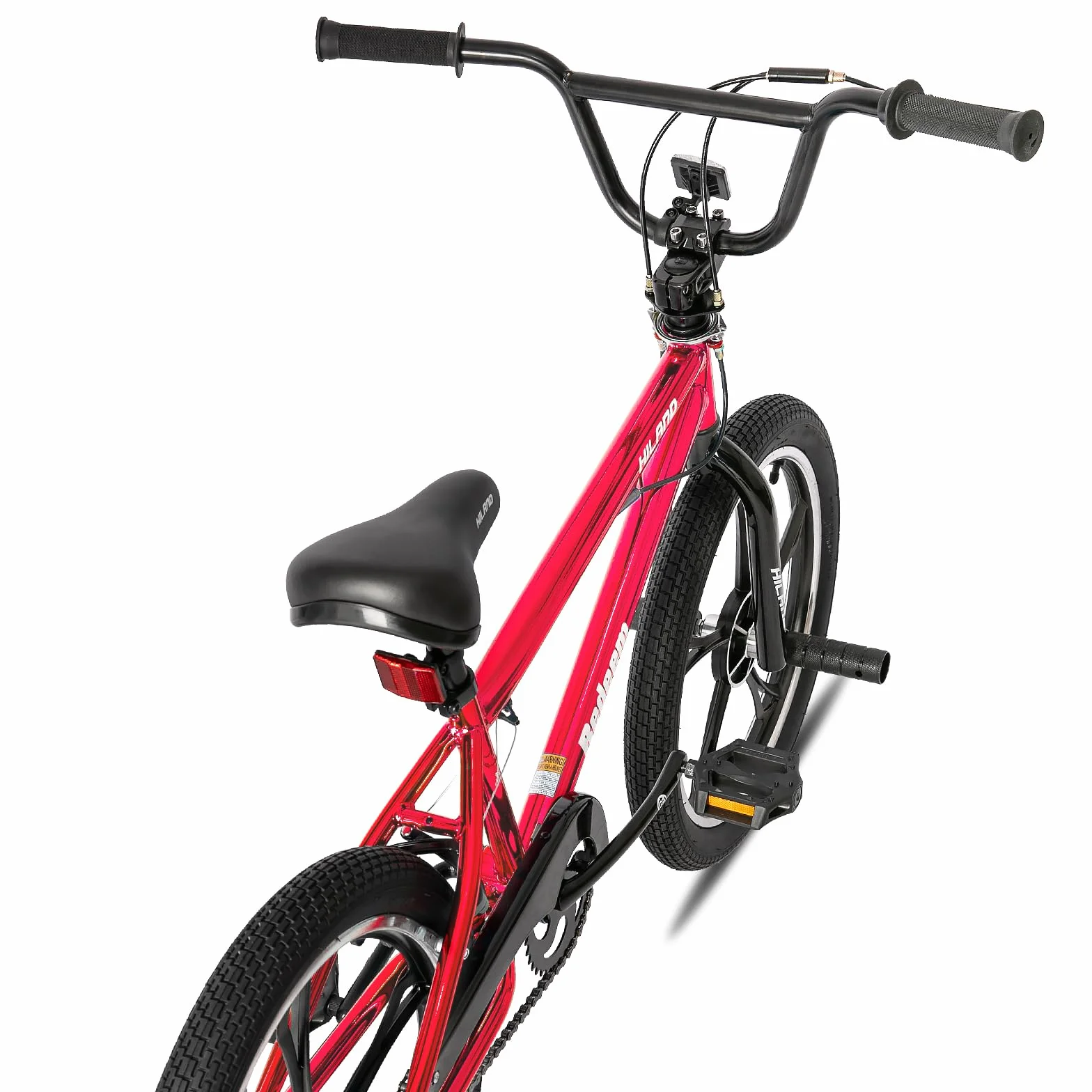 HILAND BMX Bicicletta per bambini da 20 pollici,3 razze, Per bambini e bambine di 7 anni e più，rotore a 361 gradi, freestyle,pedane single speed per bambini,rosso