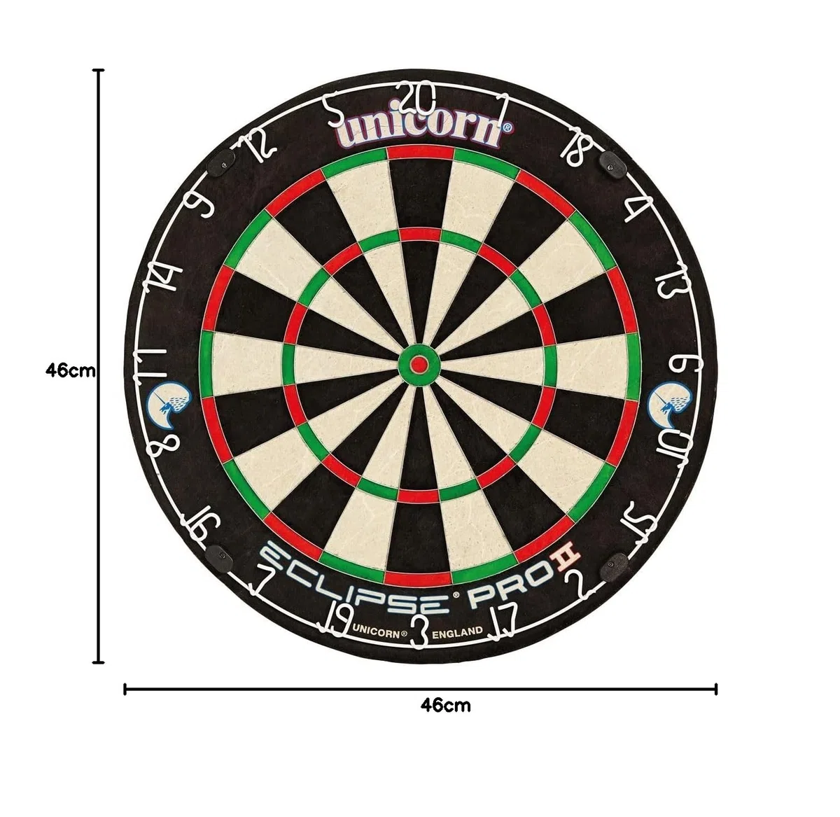 Unicorn Eclipse Pro 2 Dart Board Tournament Level Bristle D79453