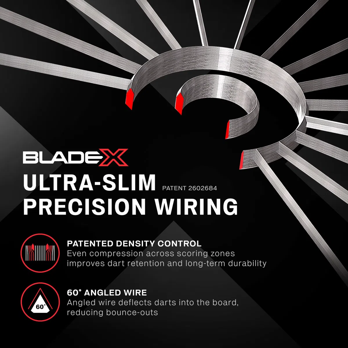 WINMAU Blade Series Bersaglio – Freccette professionali PDC ufficiali – Blade X | 360 | Triple Core