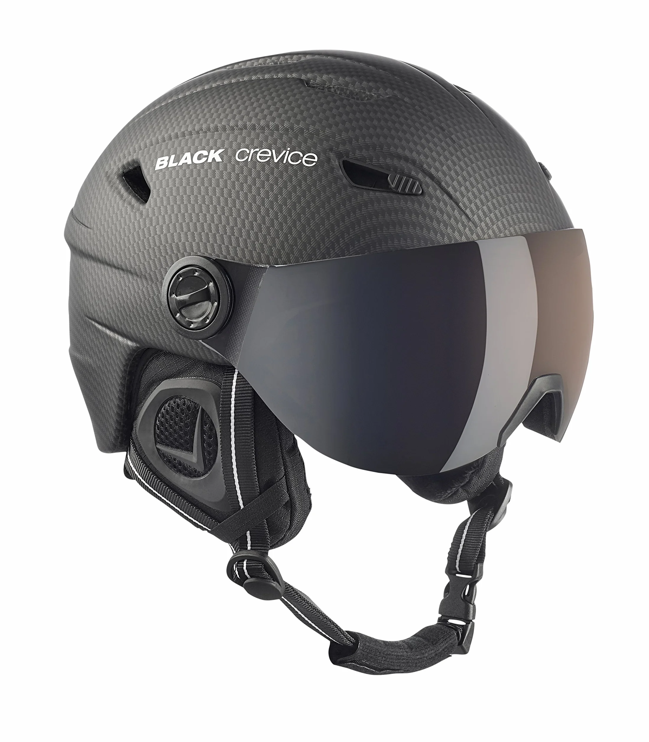 Black Crevice Skihelm - Silvretta Unisex Adulto