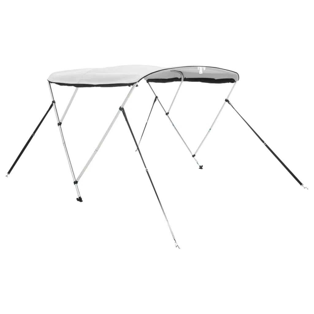 vidaXL Bimini di Prua Pareti Laterali Rete 3 Archi 183x(154-167) x137cm, bimini per imbarcazione, tendalino per barca, copertura per imbarcazione