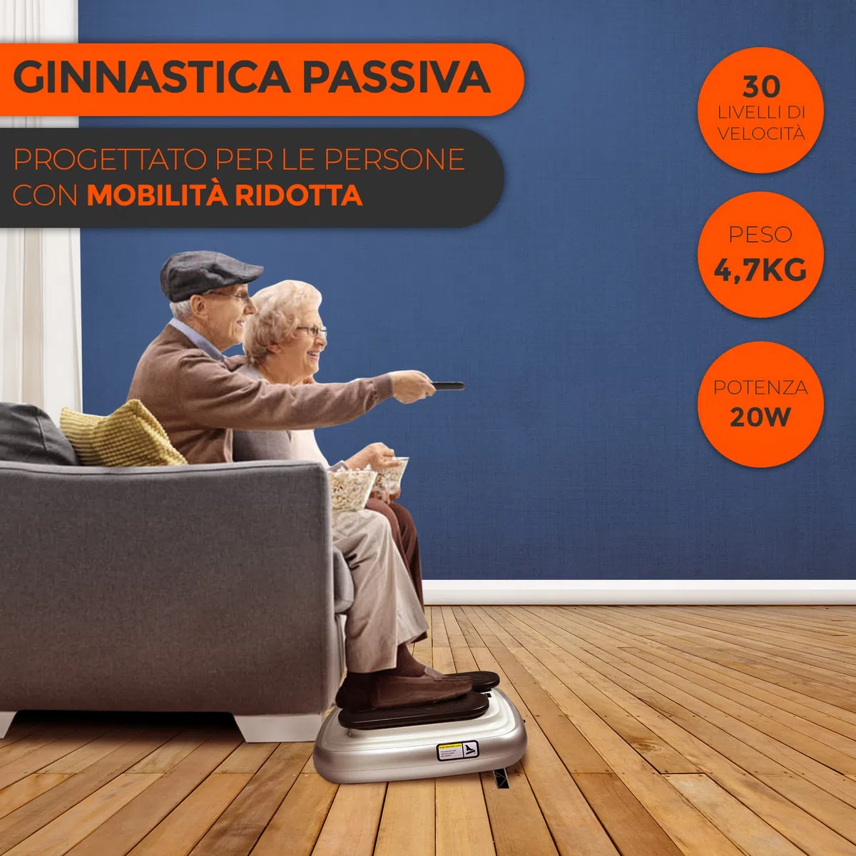 Esercitatore per Gambe a Circolazione | Fitlegs Pro | Esercitatore per Ginnastica Passiva | 30 Livelli di Velocità | Salute