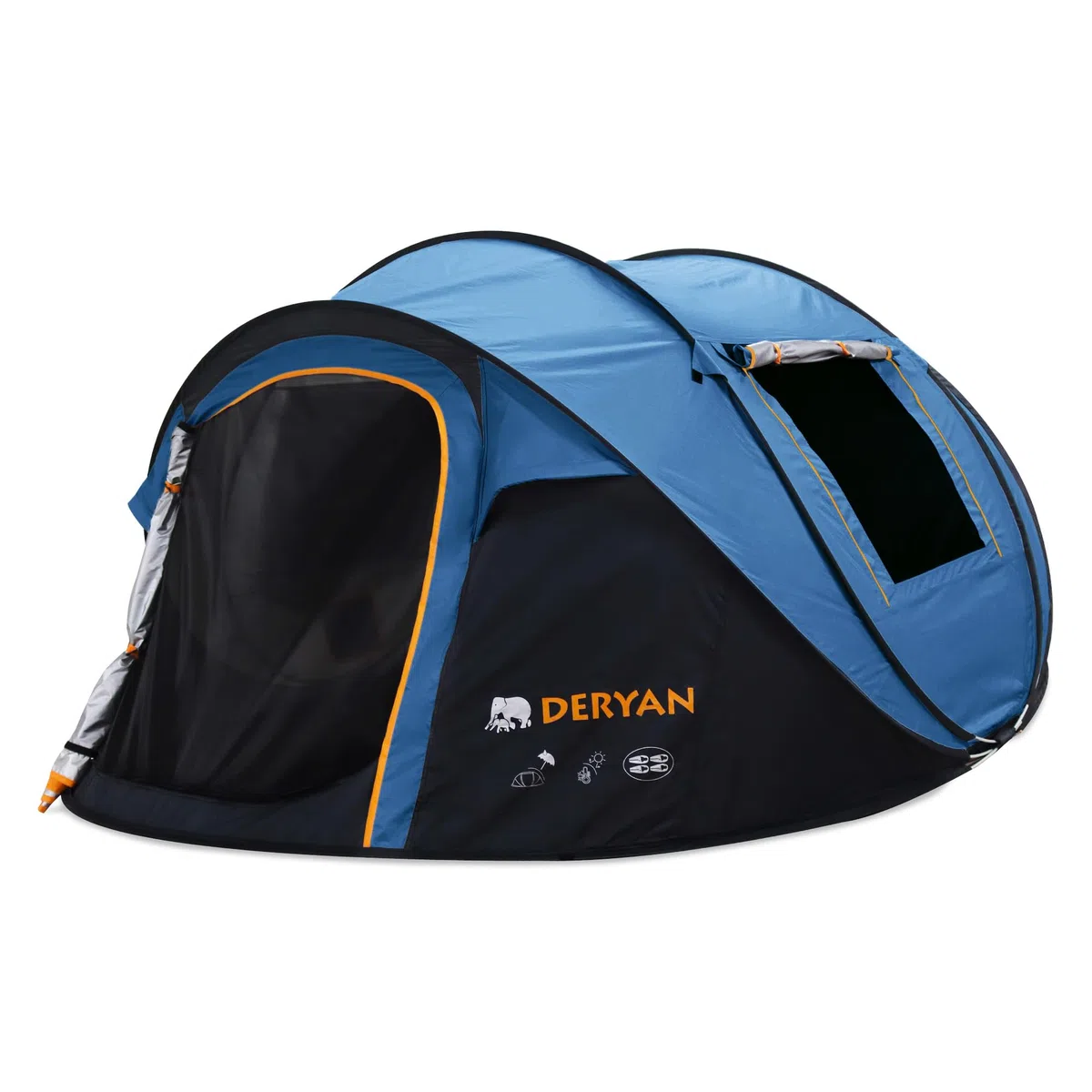 DERYAN Tenda pop-up per 4 persone, montaggio in 1 secondo, impermeabile