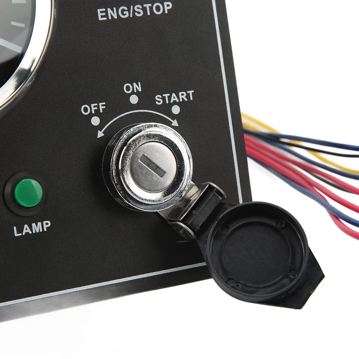 Tbest Dallifunzione del Cruscotto della Barca Multifunzione 4000 Giri/Min Retroilluminata RV con Funzione di Allarme per Yacht Marino Realizzato in Vetro Temperato in Acciaio (12V)