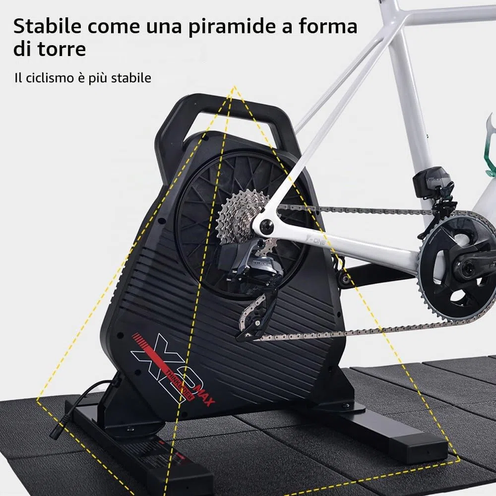ThinkRider X2Max, Allenatore per Bici Intelligente Unisex, Nero，Smart Trainer