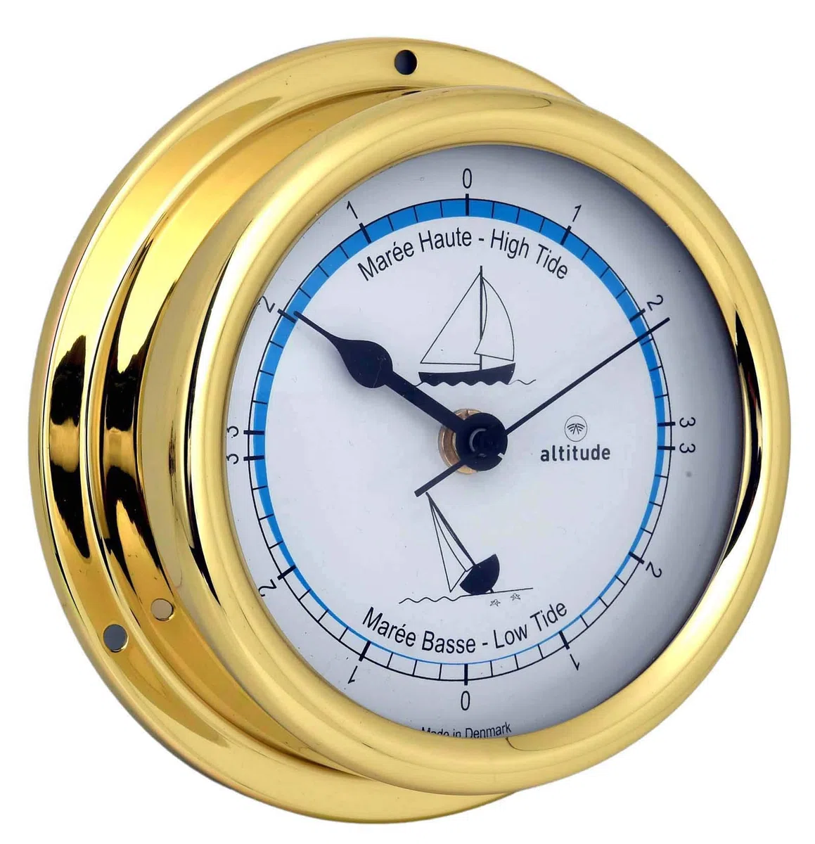 Delite Altitude 866im Orologio da barca Tiden, in ottone, larghezza x altezza: 150 mm x 42 mm