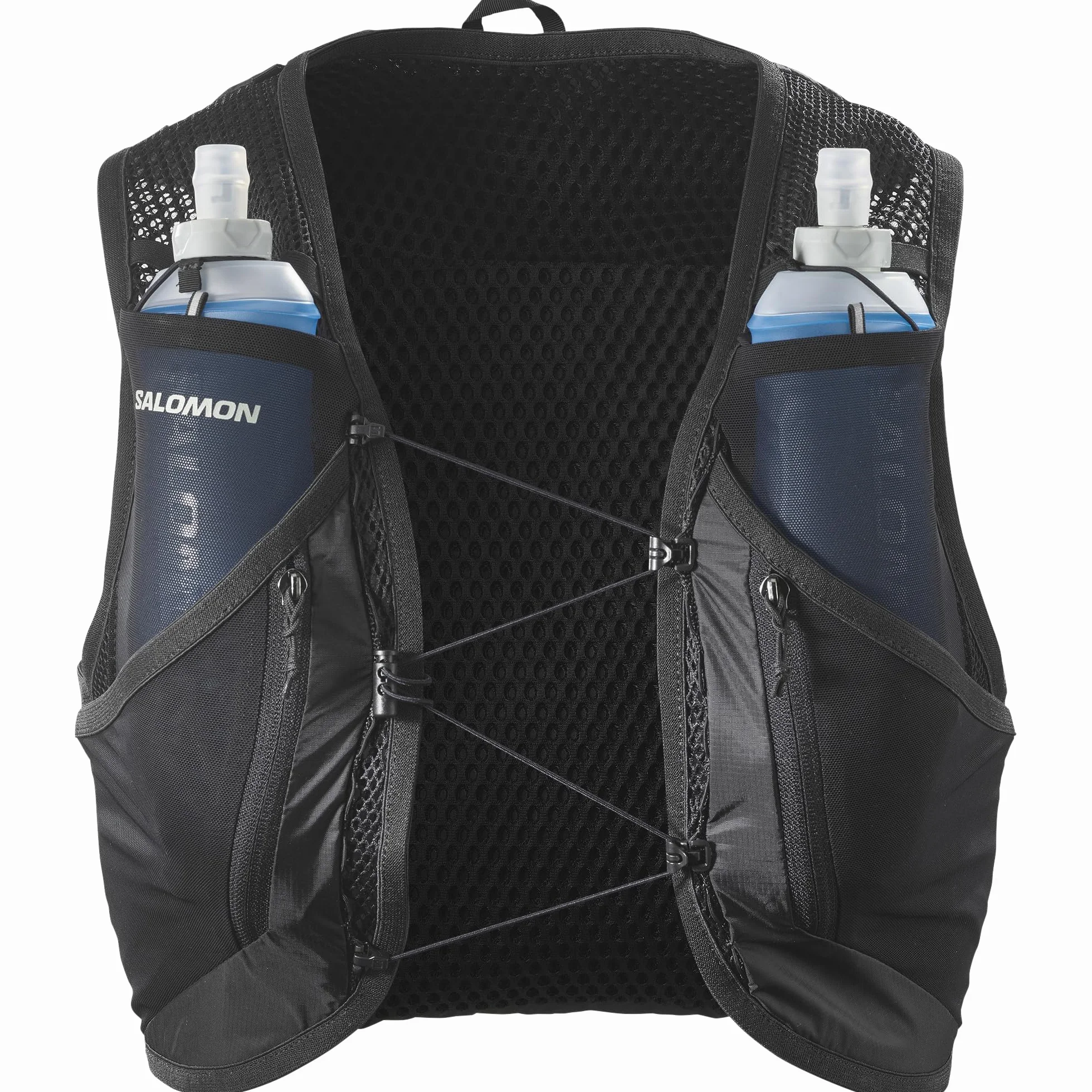 Salomon Active Skin 12 Set, Tasche sul Petto per l'idratazione Facile, Comfort Precision SensiFit, Spazio ottimizzato per l'ultra Trail con Tasche di Sicurezza