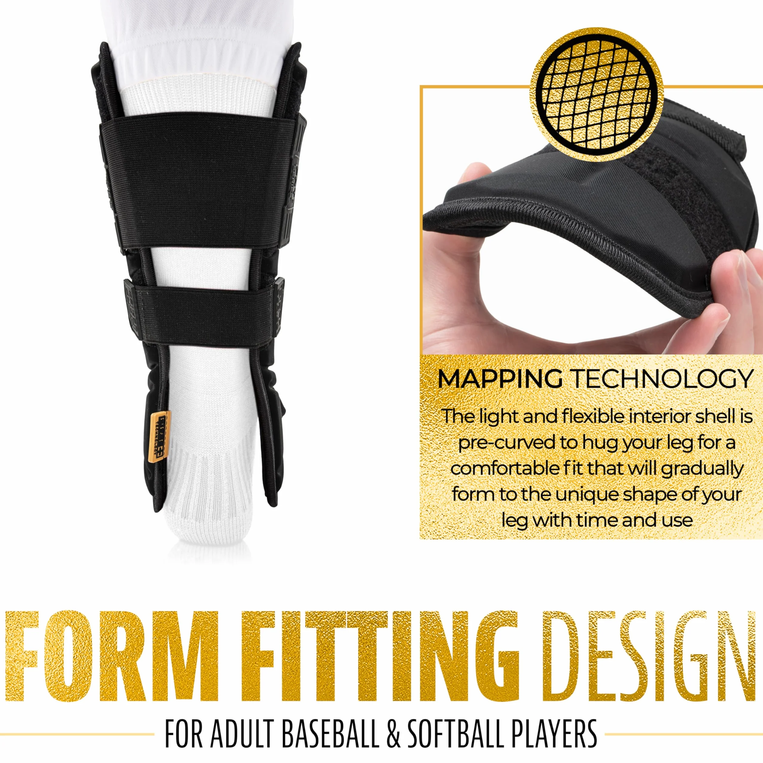 Franklin Sports Baseball + Softball Leg Guard