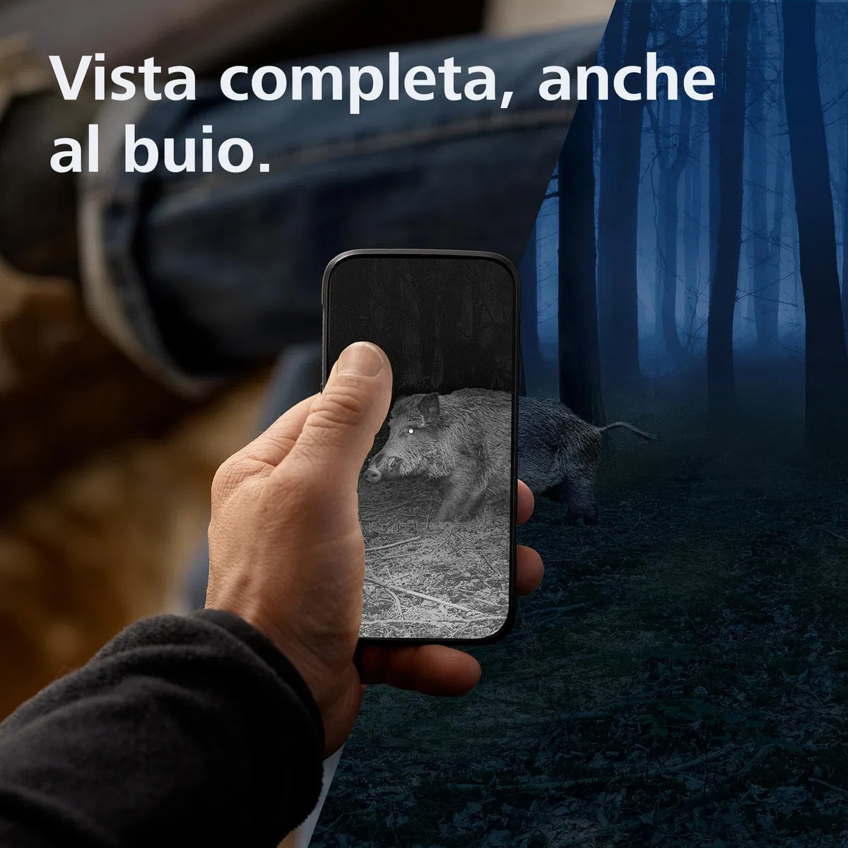 ZEISS Secacam 5 - Angolo 60°-Fotocamera caccia connessa 4G LTE, SIM integrata, SD 32 GB, APP, 12 MP, HD, intelligenza artificiale, visione notturna colori, rilevamento IR 25 m, IP66, flash invisibile