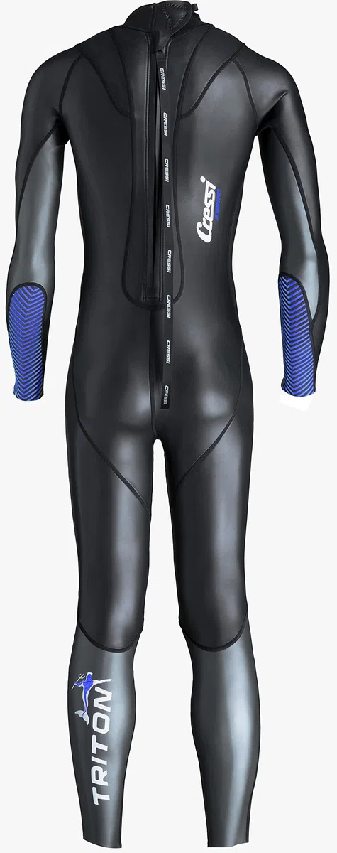 Cressi Triton Man all in One Swim Wetsuit 1.5mm, Muta Uomo Monopezzo da Nuoto, Neoprene Alta Densita Glide Skin