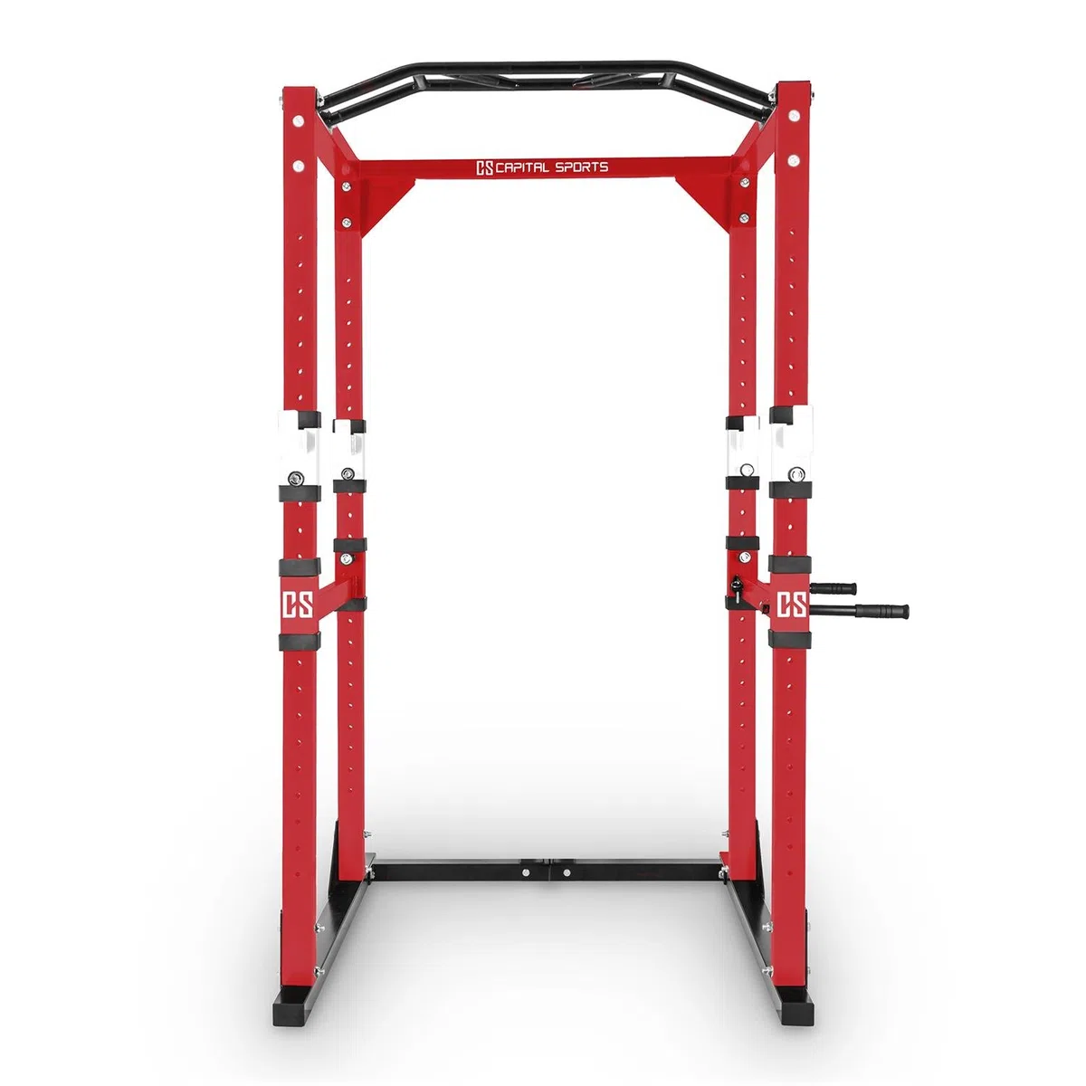 Capital Sports Tremendour - Power Rack Multifunzione, Sbarra per Trazioni Multigrip, 2X Safety Spotter, 4X Ganci J Regolabili, Peso Max Utente: 120Kg, Portata Max: 300Kg