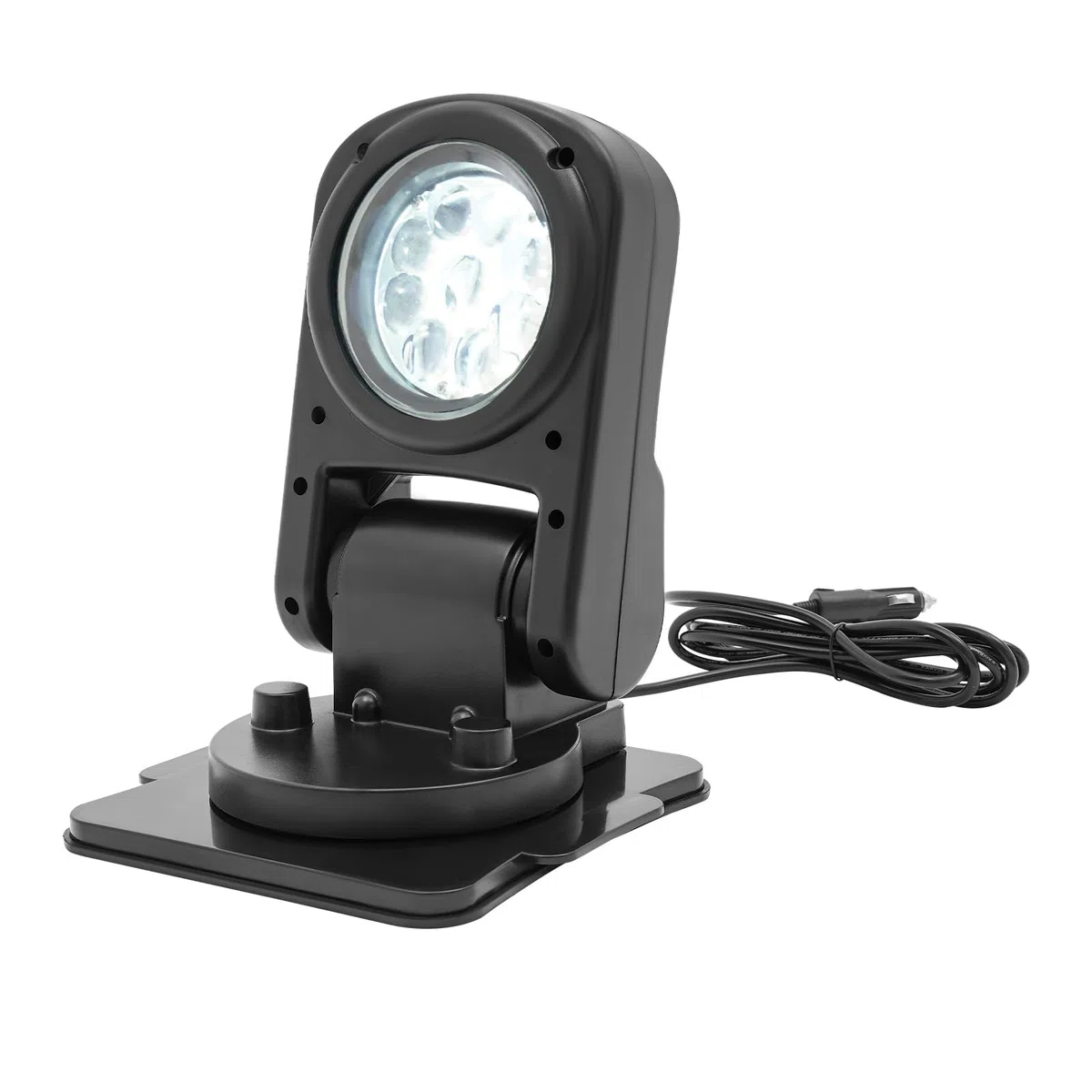 Faro di ricerca a LED per barche 45W 8000LM, proiettore telecomandato orientabile a 360° (S/D) 180° (Su/Giù), illuminazione regolabile con base magnetica per esterni, per auto e camion