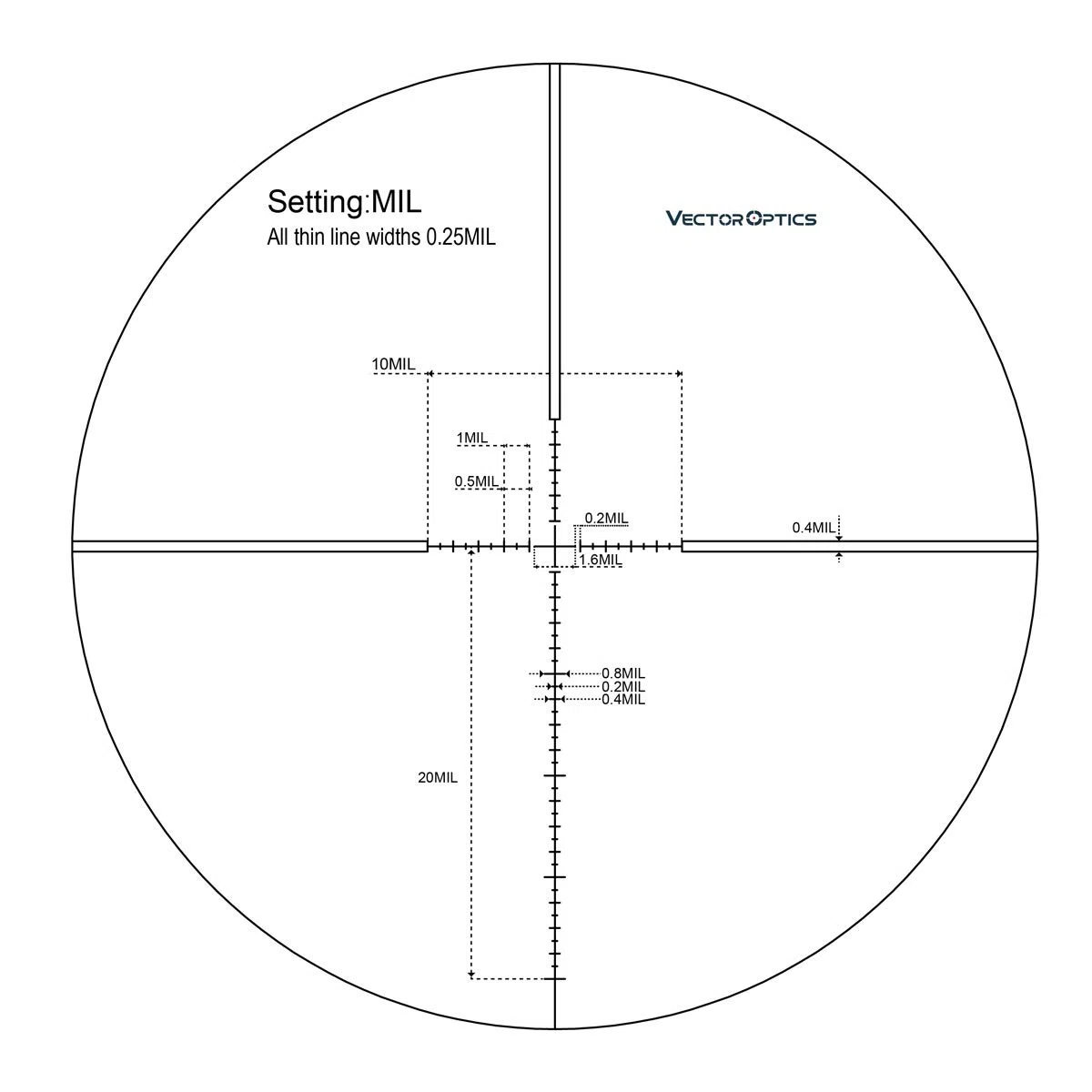 Vector Optics - Veyron 3-12x44 FFP for Sport Shooting