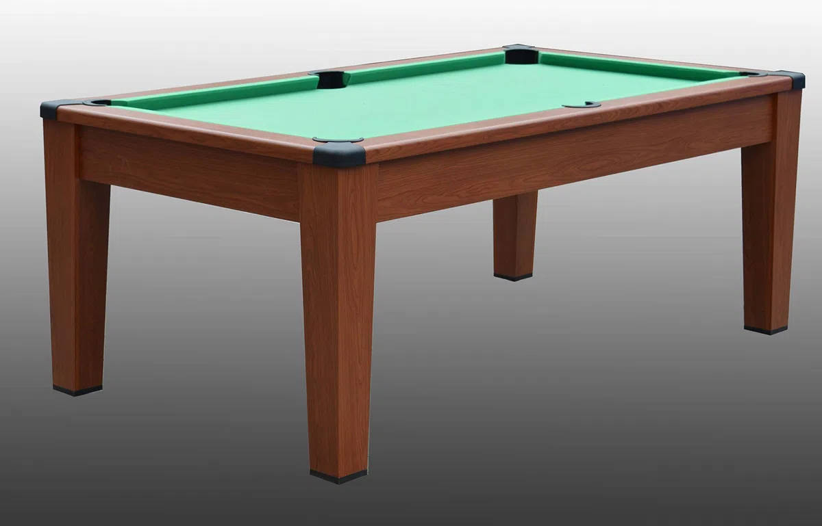 Biliardo trasformabile in Tavolo - Poker - Air Hockey - Ping Pong - DAYTONA 5 in 1 - Colore Legno o Bianco