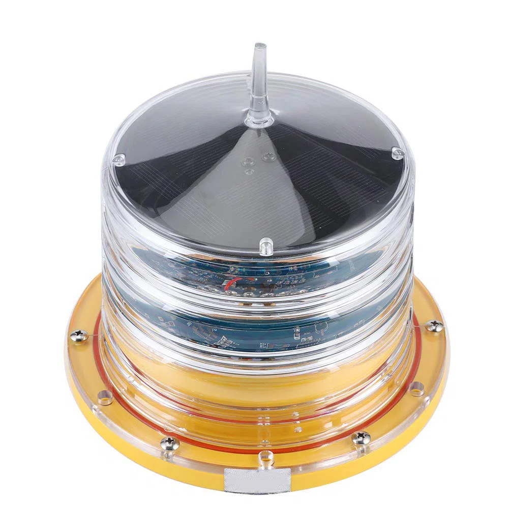 Faro di sicurezza per barca alimentato a energia solare IP68, luce galleggiante lampeggiante a 20 LED con 256 perle di lampada, luce marina impermeabile per la navigazione delle na