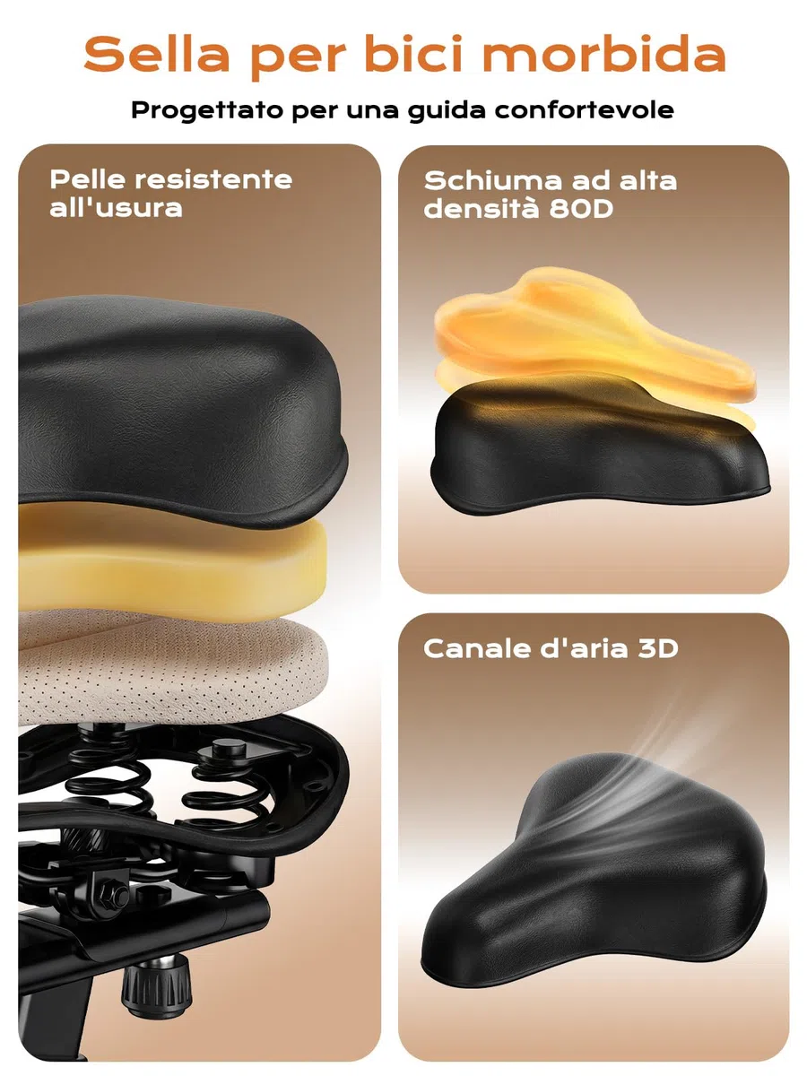 Dskeuzeew Cyclette da Casa con App, cyclette da camera con Resistenza Magnetica 0-100%, Basso Rumore, Supporto per Tablet e Rilevamento della Frequenza Cardiaca, Supporta fino a 160 kg
