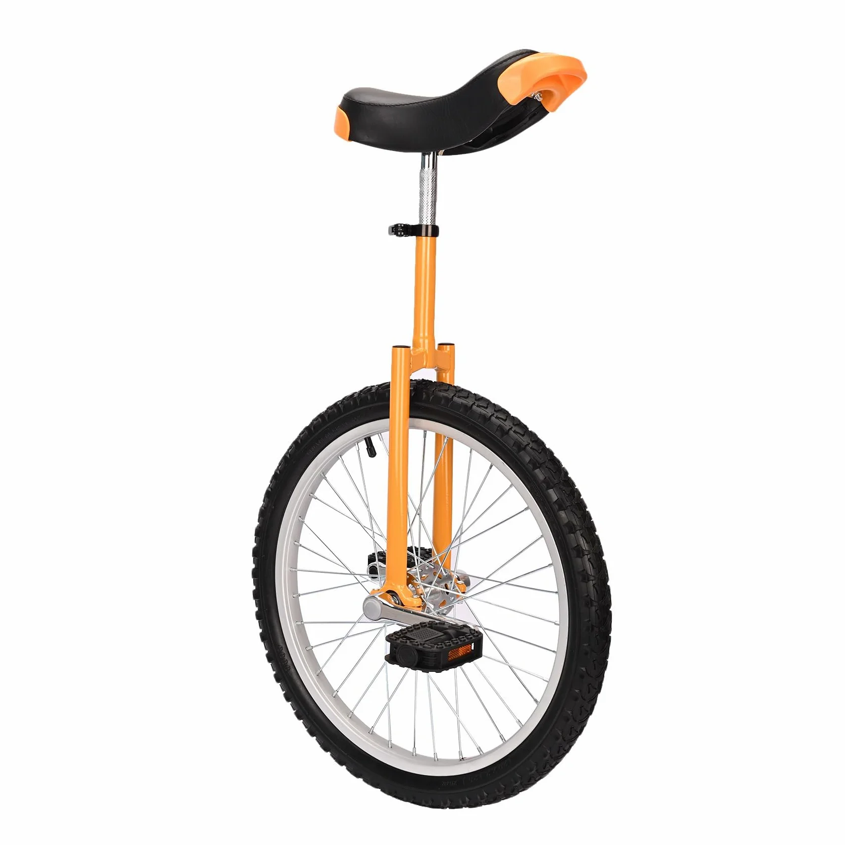 uyoyous Monociclo 20 pollici Unicycle Balance Training Monociclo regolabile in altezza per adulti, bambini, principianti e professionisti, unisex, giallo